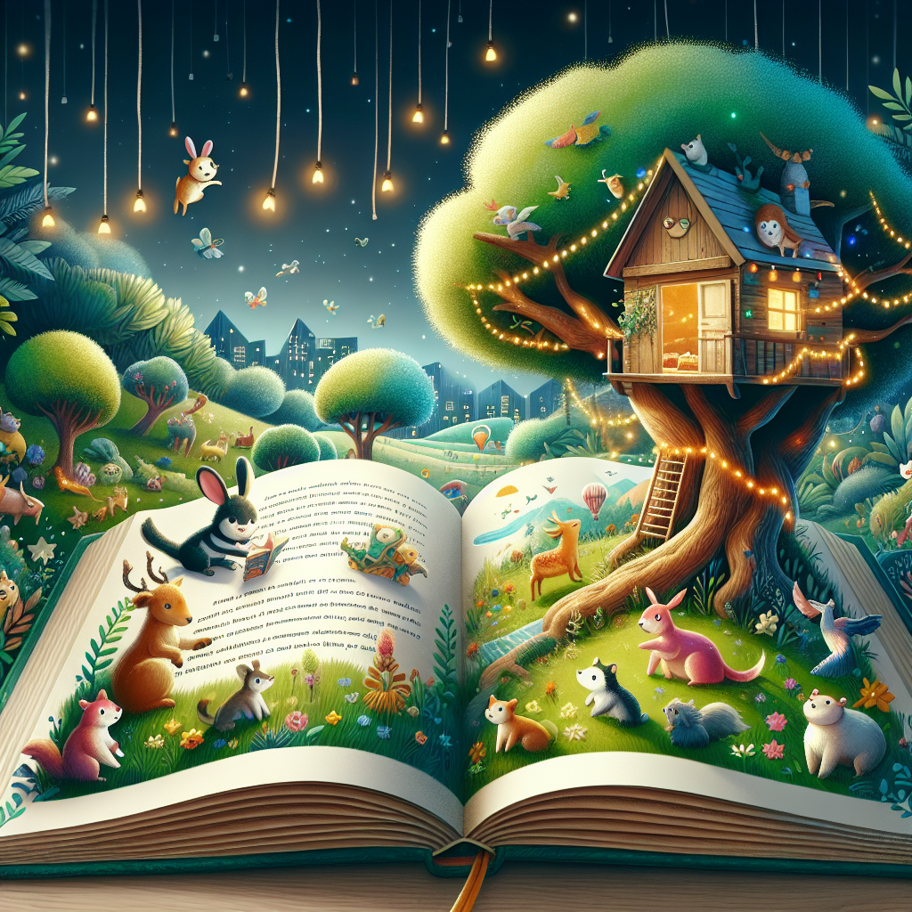 An illustrated example of a Storybird project with vibrant images and engaging text