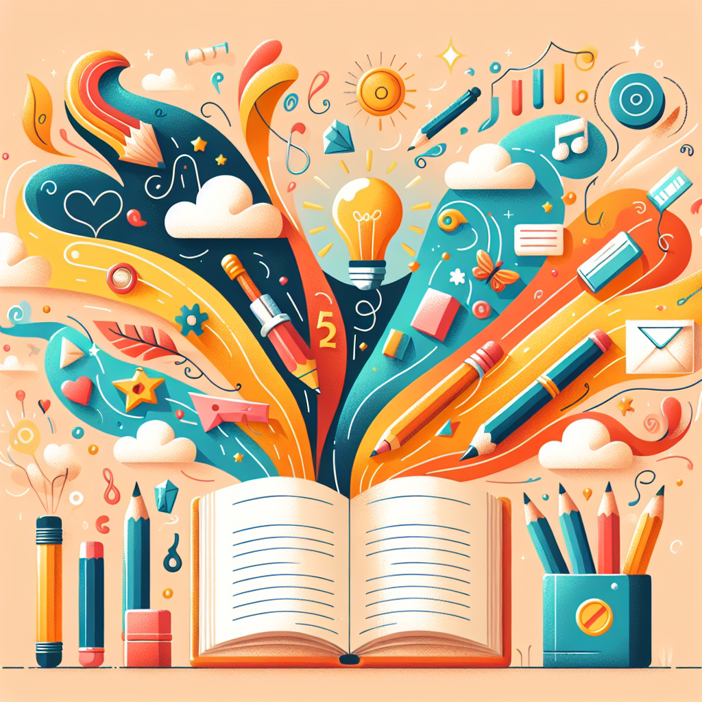 Illustration for Crafting a Story: Essential Elements for Young Authors