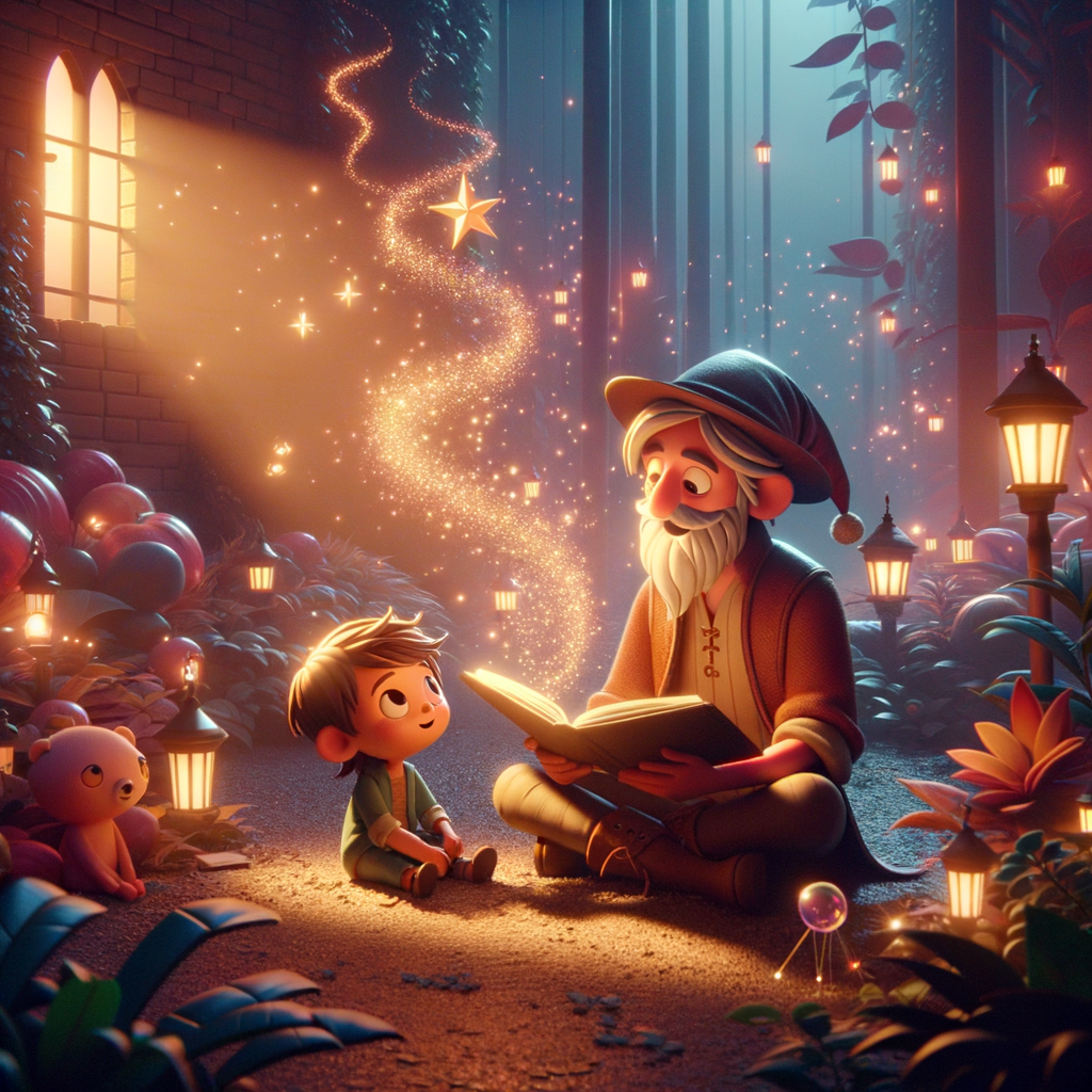 "Colorful illustration showing children engaging with storytelling to inspire a growth mindset and teach resilience."